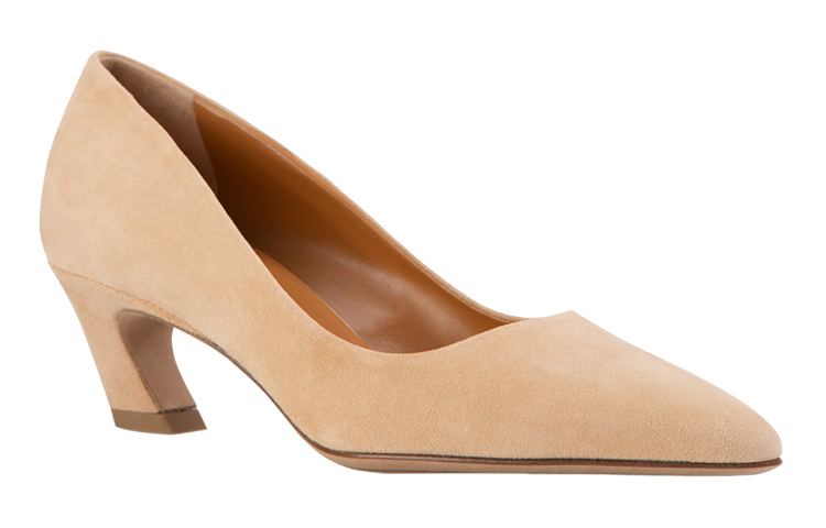 Lookbook Chloe蔻依 絨面 尖頭 細跟 高筒鞋 5cm 女款 淺棕色