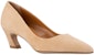 (W) Chloé Suede Pointed Toe Stiletto 'Coklat Muda' CHC23S818CJ281