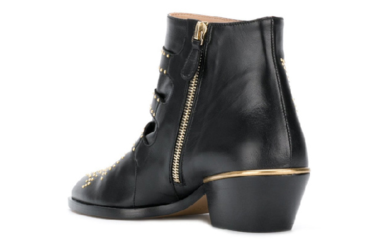 Shop (W) But Chloé Susanna Ankle Boot 'Hitam Emas' CHC16A13475-0ZY
