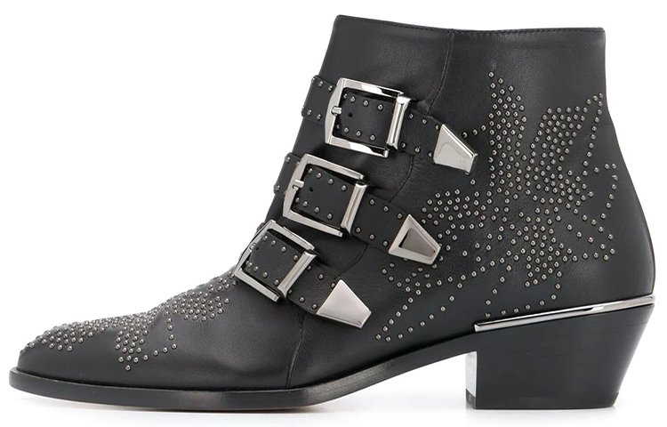 (W) Chloé Susanna Boots 'Black Studded'