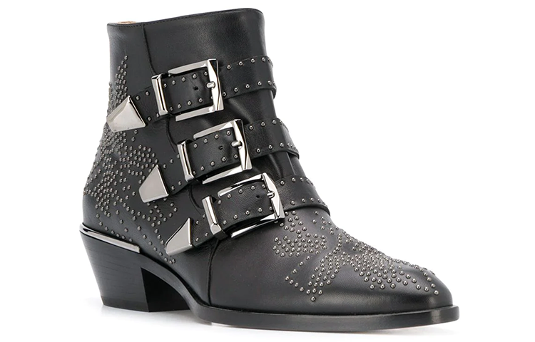 (W) Chloé Susanna Boots 'Black Studded' 圖 2