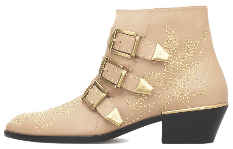 (W) Chloé Susanna Boots 'Pink Studded'