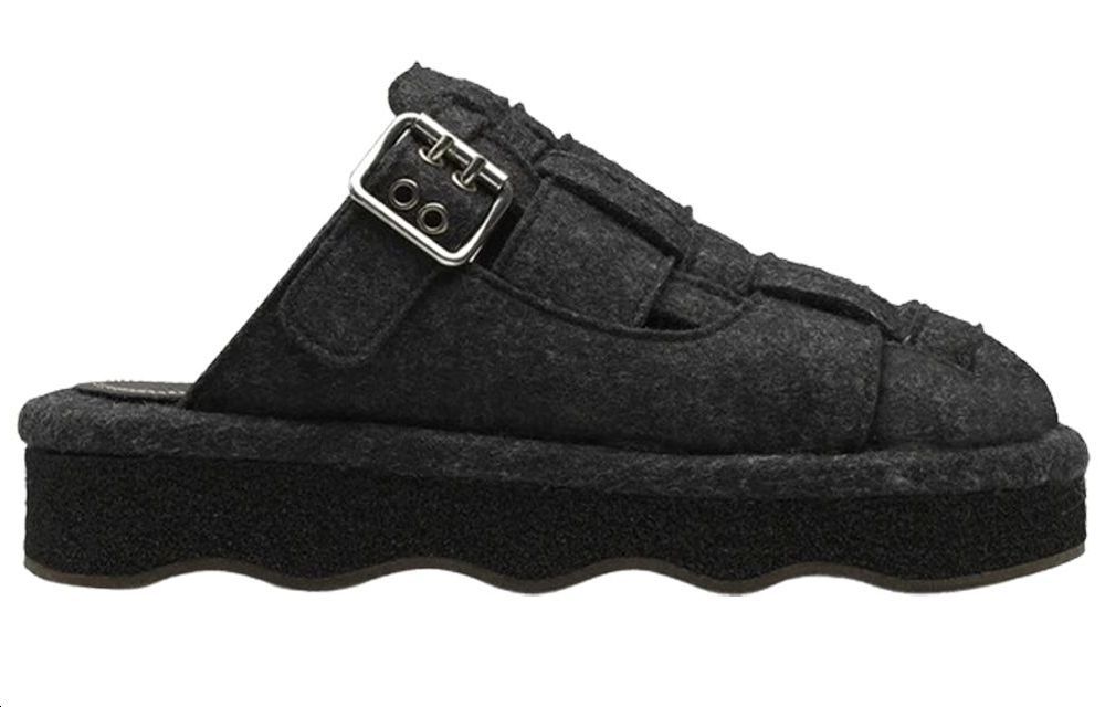 (W) Chloé Wave Mule Flats 'Black' 圖 2