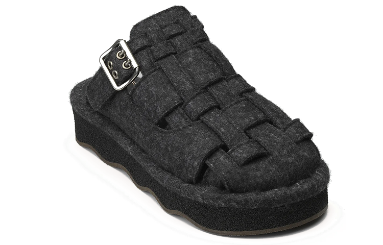 (W) Chloé Wave Mule Flats 'Black' 圖 3