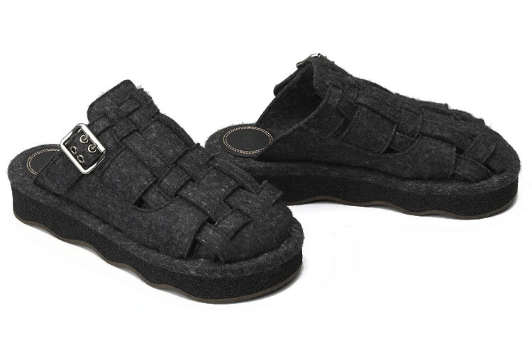 (W) Chloé Wave Mule Flats 'Black' 圖 4