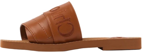 (Women) Chloé Woody Flat Mule 'Caramel' CHC22W188BF242 (Women) Chloé Woody Flat Mule 'Caramel' CHC22W188BF242