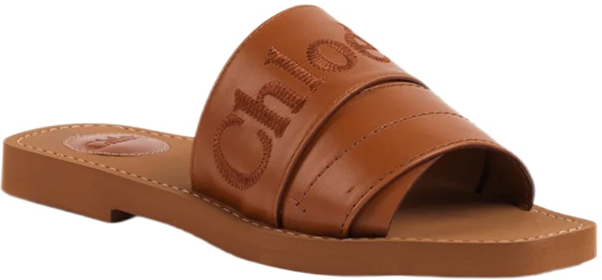 (Women) Chloé Woody Flat Mule 'Caramel' CHC22W188BF242 Lookbook (Women) Chloé Woody Flat Mule 'Caramel' CHC22W188BF242