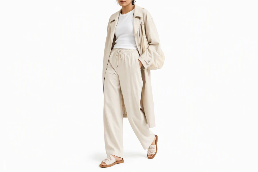 (W) Chloé Woody Flat Mule Blushy ''Beige'' Damen Sandalen Beige CHC23U188EF26Y Order (W) Chloé Woody Flat Mule Blushy ''Beige'' Damen Sandalen Beige CHC23U188EF26Y