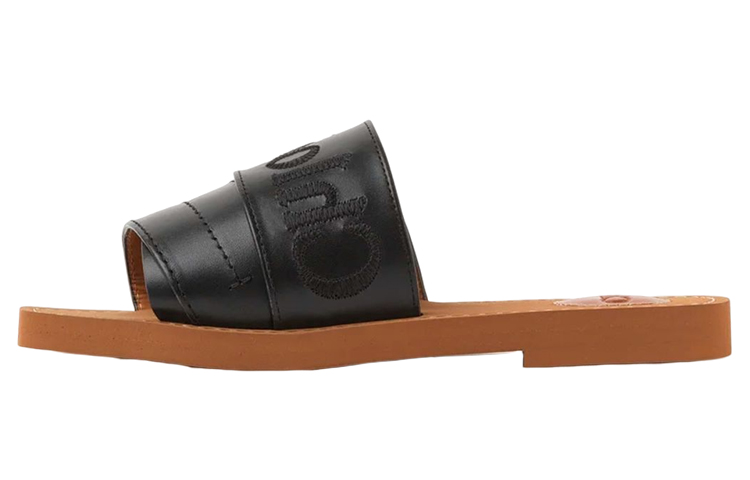 (Women) Chloé Woody Mule Slide 'Black' CHC22W188BF001