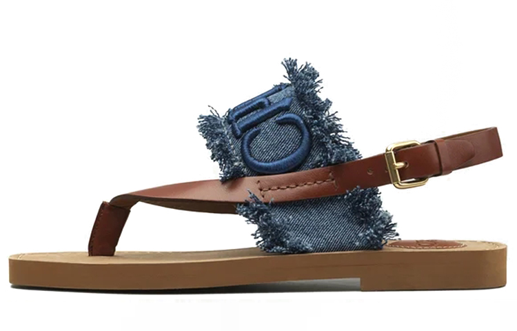 Buy (W) 蔻依 Woody 棕色时尚拖鞋 CHC21A327K1-477