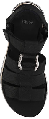 (W) Chloé x Nike Sandal 'Black Magic Tape' Hitam C23U849DG001 Lookbook (W) Chloé x Nike Sandal 'Black Magic Tape' Hitam C23U849DG001