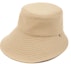 Buy (W) 끌로에 베이지 버킷햇 리사이클 면 솔리드. CHC22UD025CO337X