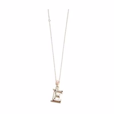 (Women) Chloe Gold Pendant Necklace with English Letter Charm CHC23SFO5EPIN9DA