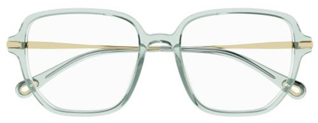 (W) Chloe 綠色不規則透明醋酸光學眼鏡框 CH0218OA004 Shop (W) Chloe 綠色不規則透明醋酸光學眼鏡框 CH0218OA004