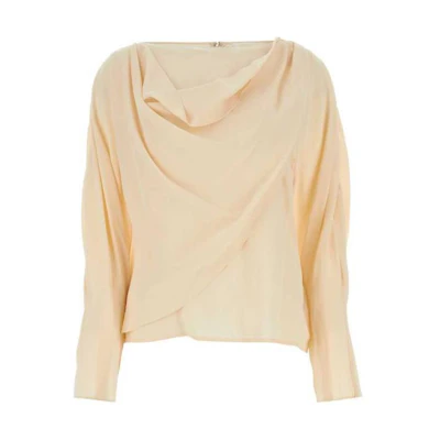 (Women) Chloe Loose Fit Crewneck Long Sleeve Plain Yellow T-Shirt CHC23WHT33004-6A5