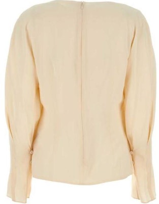 (W) Chloe Kemeja-T Kuning Lengan Panjang Loose Fit Crewneck Plain CHC23WHT33004-6A5 Lookbook (W) Chloe Kemeja-T Kuning Lengan Panjang Loose Fit Crewneck Plain CHC23WHT33004-6A5