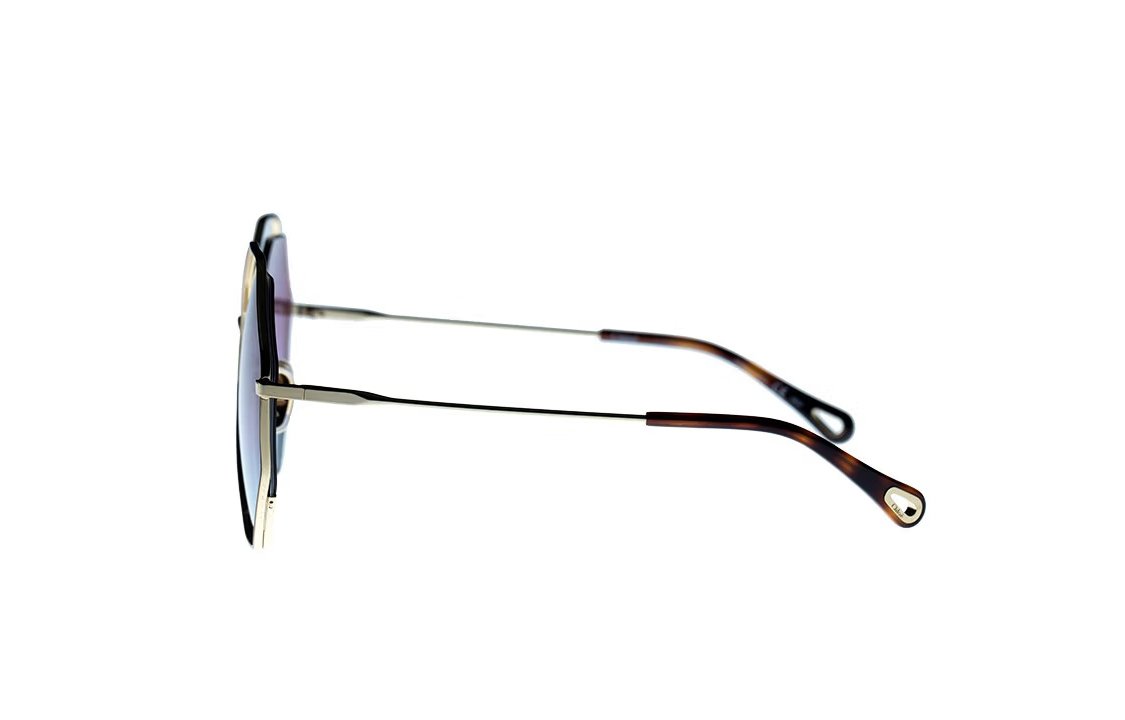 Purchase (W) Cermin Mata CHLOE CARLINA Bulat Nylon Lensa Biru Reka Bentuk Berongga. CH0046S-003 58