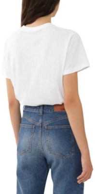 (W) Chloe 白色純色短袖圓領寬鬆T恤。 CHC24UJH01184-101 Shop (W) Chloe 白色純色短袖圓領寬鬆T恤。 CHC24UJH01184-101