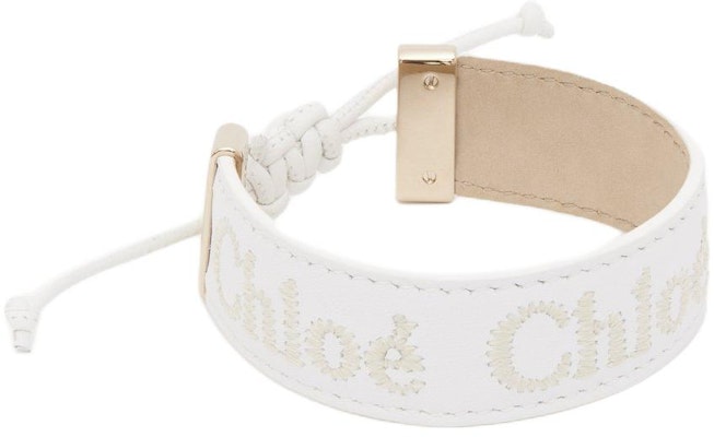 (W) Gelang Kulit Wanita Chloe Alphabet Logo Putih Besi. CHC23UFB19CHO101 Buy (W) Gelang Kulit Wanita Chloe Alphabet Logo Putih Besi. CHC23UFB19CHO101