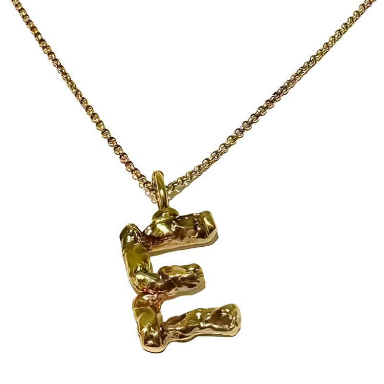 (Women) Chloe Alphabet Pendant Necklace -  Gold Chain. CHC20SFO2ECB79DA