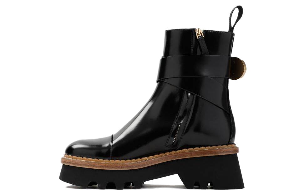(Women) Chloe Ankle Boot 'Black Leather' CHC23A893FG001