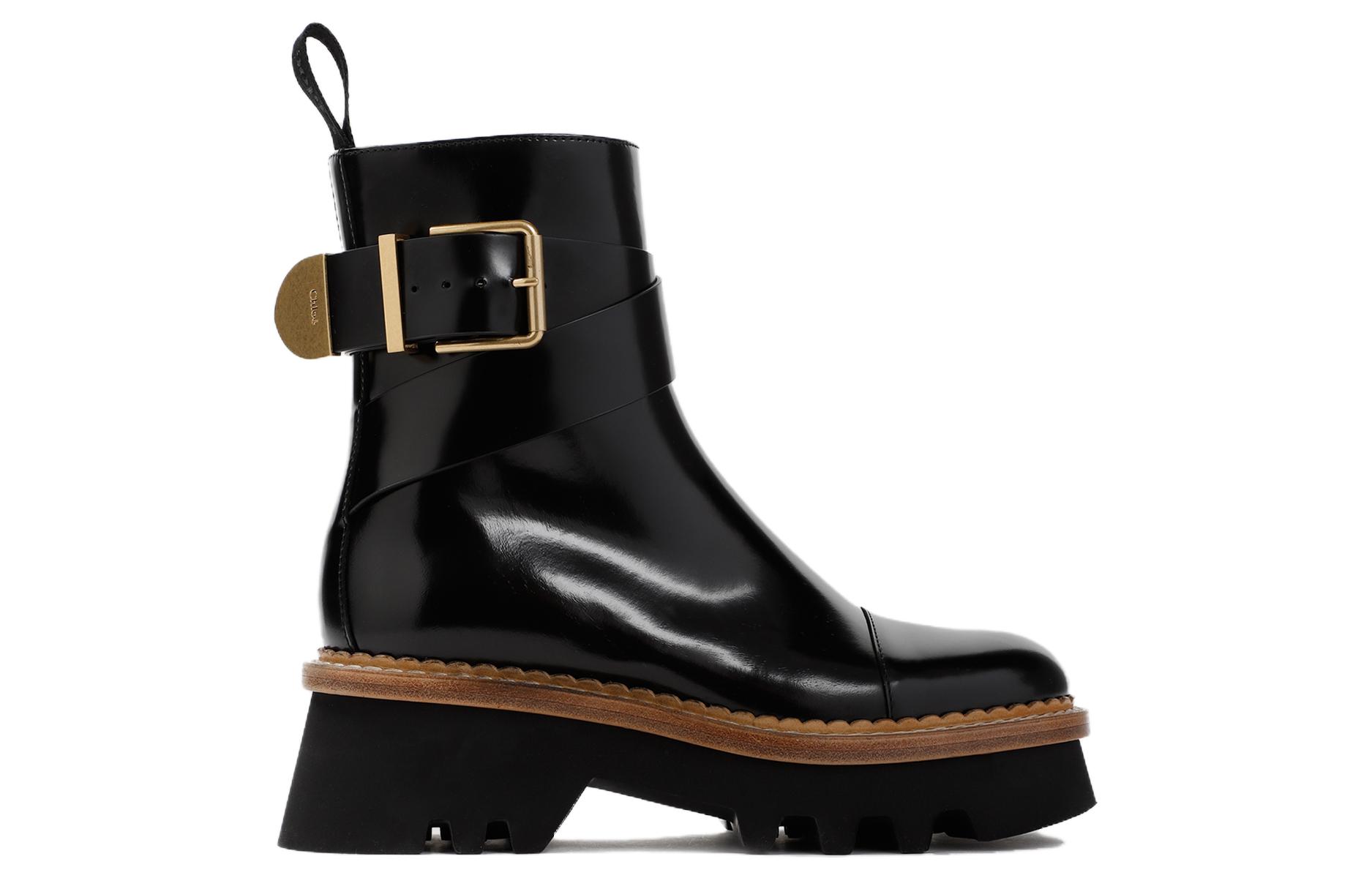 Order (W) But Kasut Buku Lali Chloe 'Kulit Hitam' CHC23A893FG001