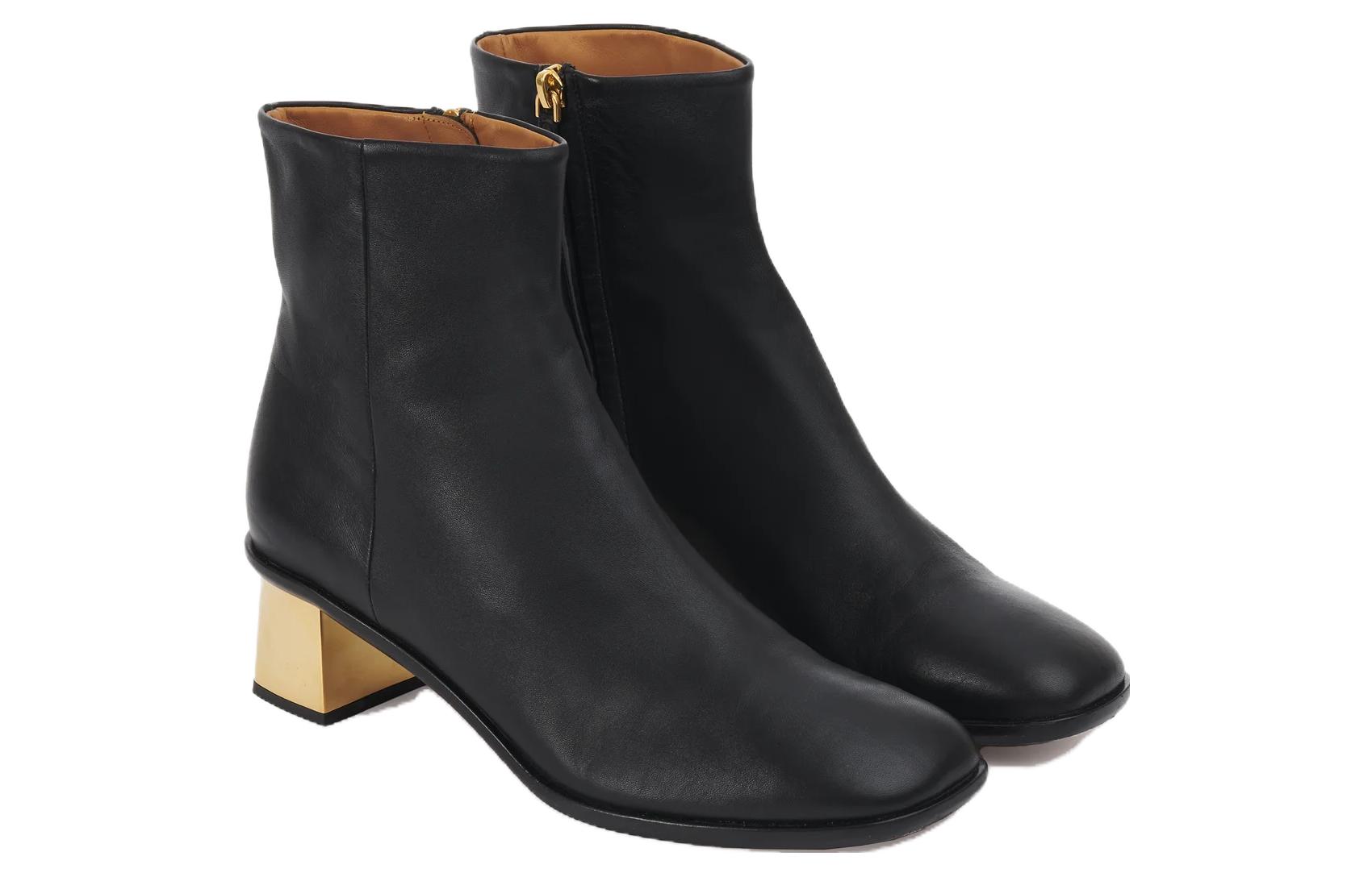 (W) Chloé Rebecca Heeled Ankle Boots 'Black' 圖 3