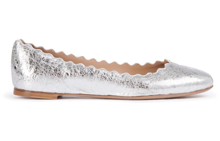 (W) Chloe Ballet Flat 'Silver Leather' 圖 2