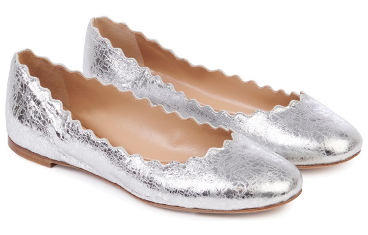 (W) Chloe Ballet Flat 'Silver Leather' 圖 3