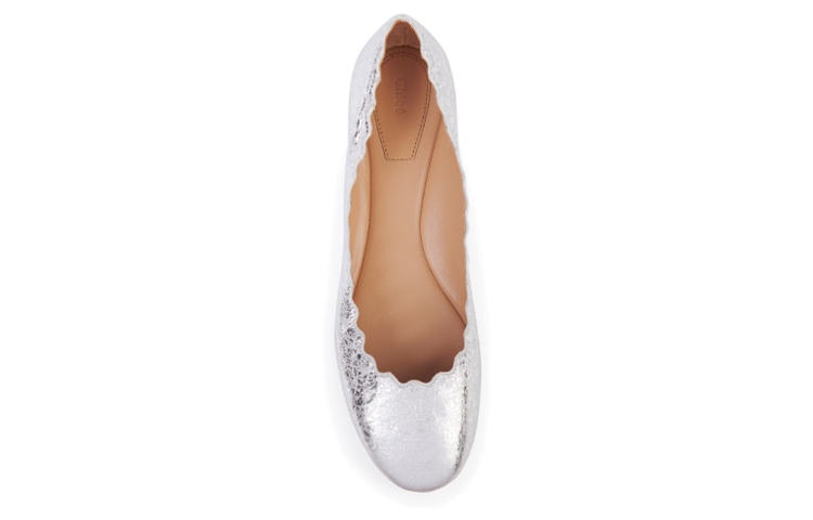 (W) Chloe Ballet Flat 'Silver Leather' 圖 4