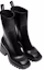 Order (W) Chloe Betty Bottines Hautes à Bout Carré en Cuir ''Noir'' CHC19W239G8-001