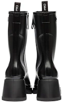 Shop (W) クロエ ベティ ハイカット スクエアトゥ ブーツ (黒) CHC19W239G8-001