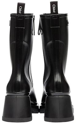 (W) Chloe Betty Bottines Hautes à Bout Carré en Cuir ''Noir'' CHC19W239G8-001 Shop (W) Chloe Betty Bottines Hautes à Bout Carré en Cuir ''Noir'' CHC19W239G8-001