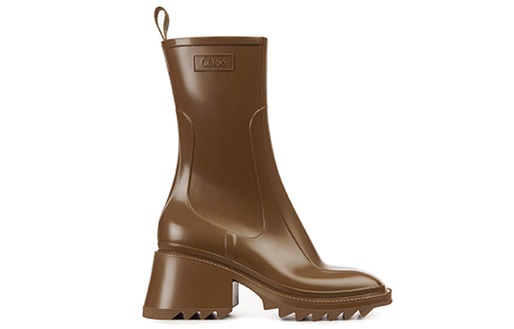 Order (W) Chloe Betty PVC Regenstiefel ''Braun Chelsea'' CHC19W239G83D7