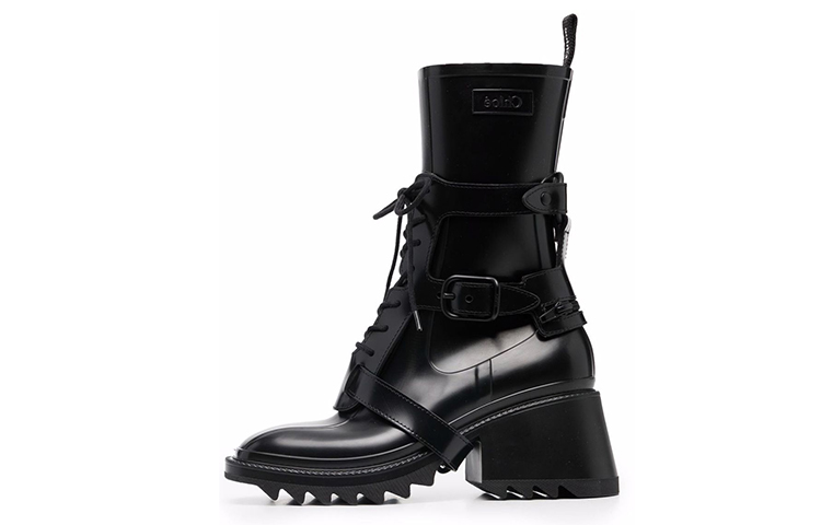 (Women) Chloe Boots 'Simplified Casual High-Top Short Black' CHC21A491G8-001
