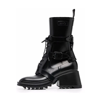 (W) Chloe Boots 'Simplified Casual High-Top Short Black'