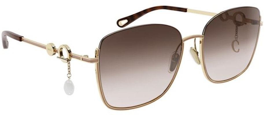 (W) クロエ バタフライサングラス レディース ゴールド カットアウトデザイン付き CH0070SK 003 Shop (W) クロエ バタフライサングラス レディース ゴールド カットアウトデザイン付き CH0070SK 003