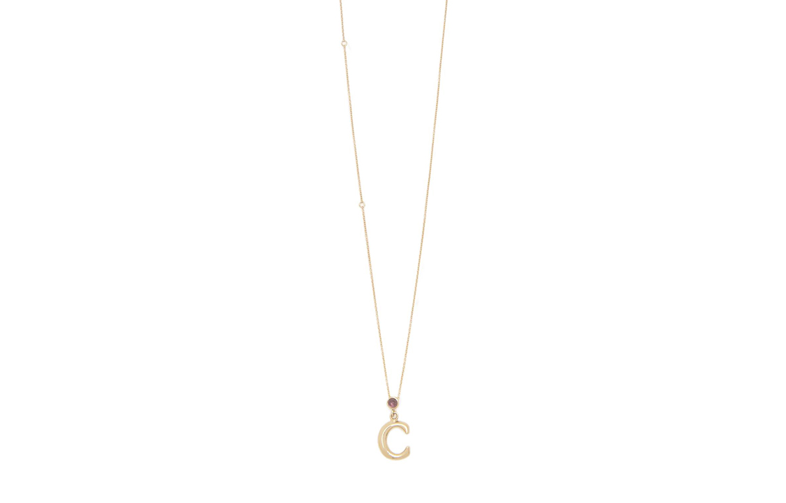 (Women) Chloe C Pendant Necklace for Women - Gold CHC23SFO5CBAM9DA