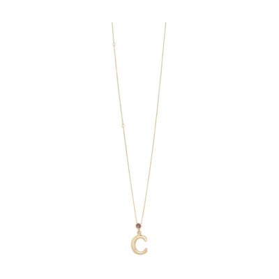 (Women) Chloe C Pendant Necklace for Women - Gold CHC23SFO5CBAM9DA