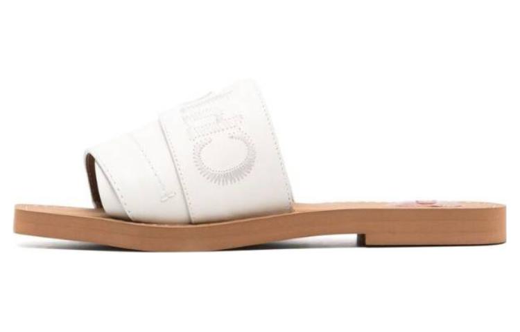 Buy (Women) Chloe Calfskin White 'Fashion Slide' C22W188BF101