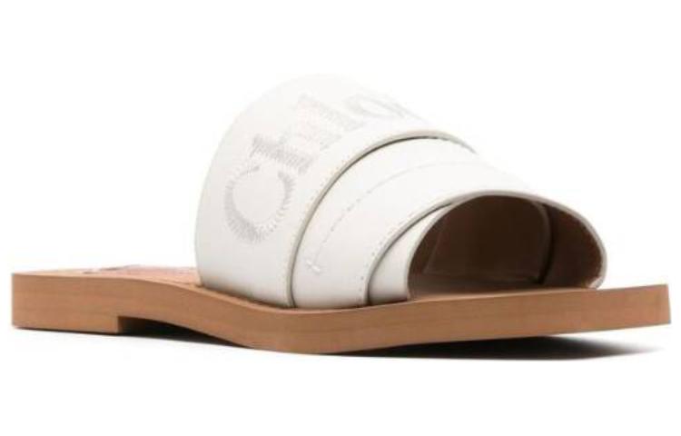 Order (Women) Chloe Calfskin White 'Fashion Slide' C22W188BF101