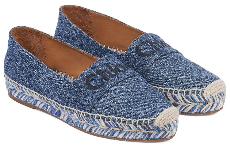 Lookbook (W) Kasut Santai Chloe Canvas Hujung Bulat 'Denim Biru'. CHC23U835CU45D