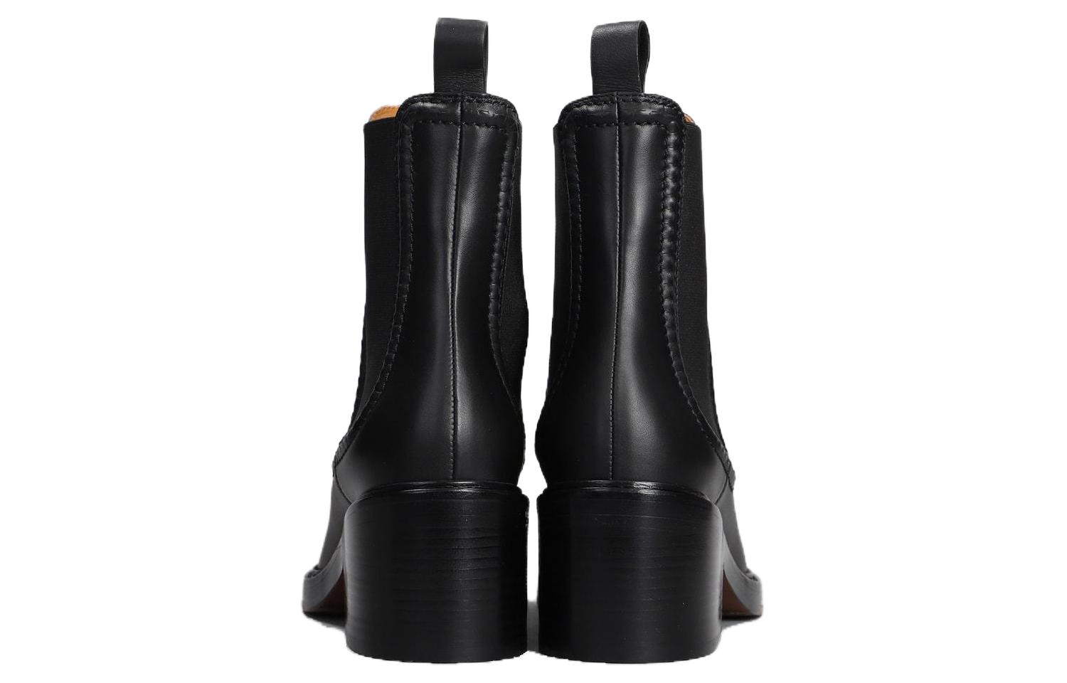 (W) Chloé Mallo Heeled Ankle Boots 'Black' 圖 4