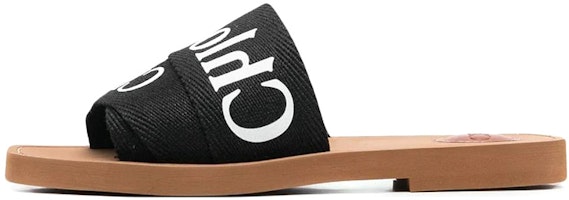(Women) Chloé Flat Slide 'Black Logo' CHC22U188Z3001 (Women) Chloé Flat Slide 'Black Logo' CHC22U188Z3001