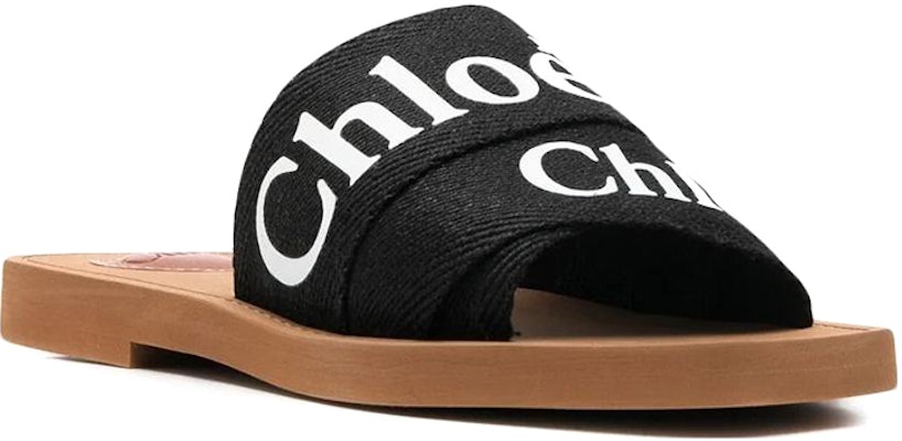 (W) Chloé Sandalias Planas 'Logo Negro' CHC22U188Z3001 Order (W) Chloé Sandalias Planas 'Logo Negro' CHC22U188Z3001