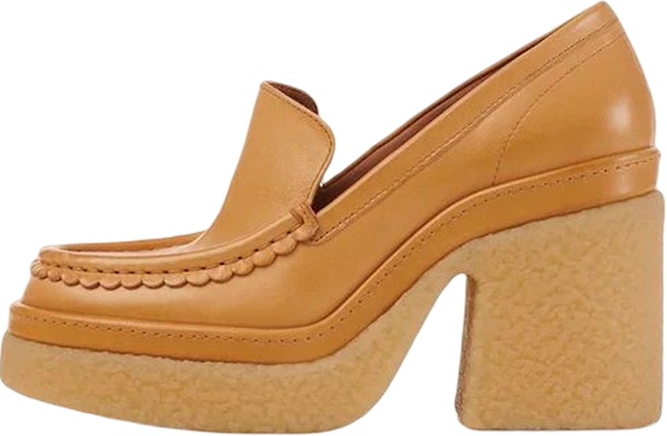 (W) "Chloé Jamie Penny 'Tacón Alto Punta Redonda Amarillo-Marrón'" CHC21W524D5214 Buy (W) "Chloé Jamie Penny 'Tacón Alto Punta Redonda Amarillo-Marrón'" CHC21W524D5214