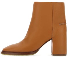 (Women) Chloé Pointed Toe Leather Ankle Boot 'Brown' CHC21W521V3-210 (Women) Chloé Pointed Toe Leather Ankle Boot 'Brown' CHC21W521V3-210