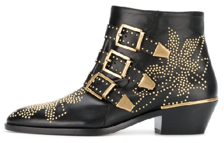 (W) Chloé Susanna Ankle Boot 'Black Gold'