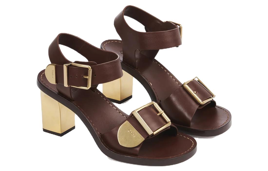 (W) Chloe CMFT Simple 'Brown One-Strap Sandals' 圖 3