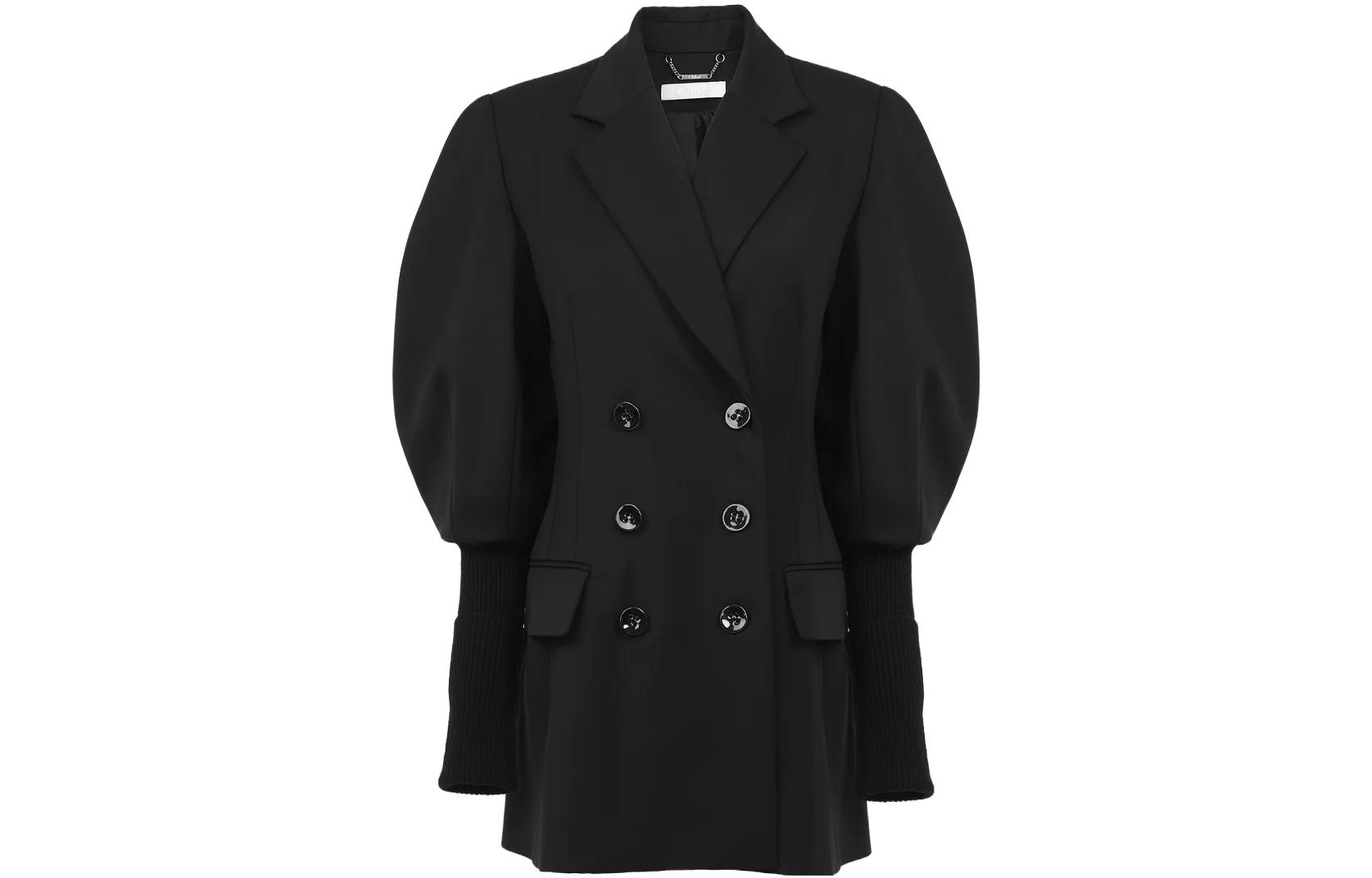 (Women) Chloe Double-Breasted Tailored Jacket Black CHC23WVE21067-001